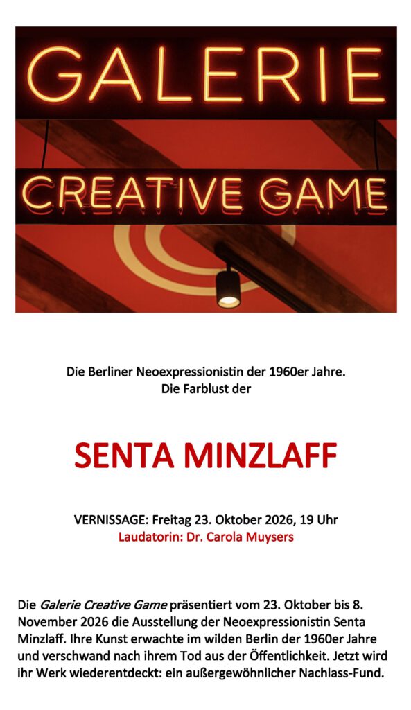 Galerie Creative Game Logo u. Ankündigung